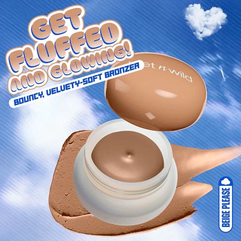 Wet n Wild Mother Fluffer Cloud Bronzer krémový bronzer s pudrovým efektem odstín Beige Please 4.6 g