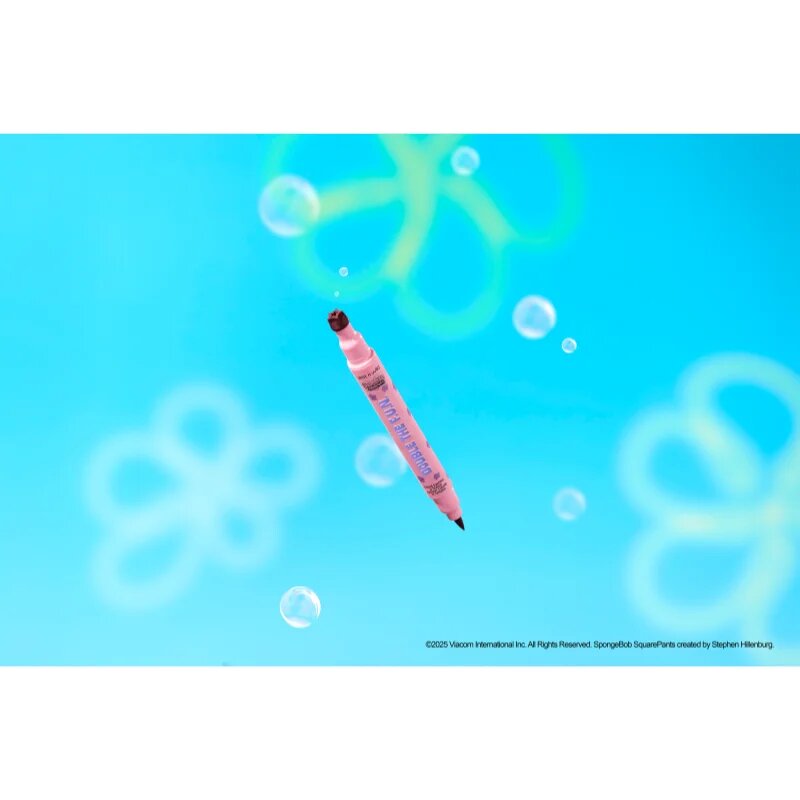 Wet n Wild SpongeBob SquarePants Double The F.U.N. Liquid Eyeliner & Stamp multifunkční linka na oči odstín Jumpin' Jellyfish 1.2 ml