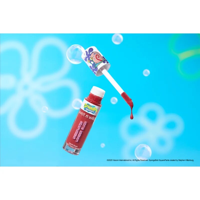 Wet n Wild SpongeBob SquarePants Underwater Wonder Blush tekutá tvářenka odstín Snailed It 6.5 ml