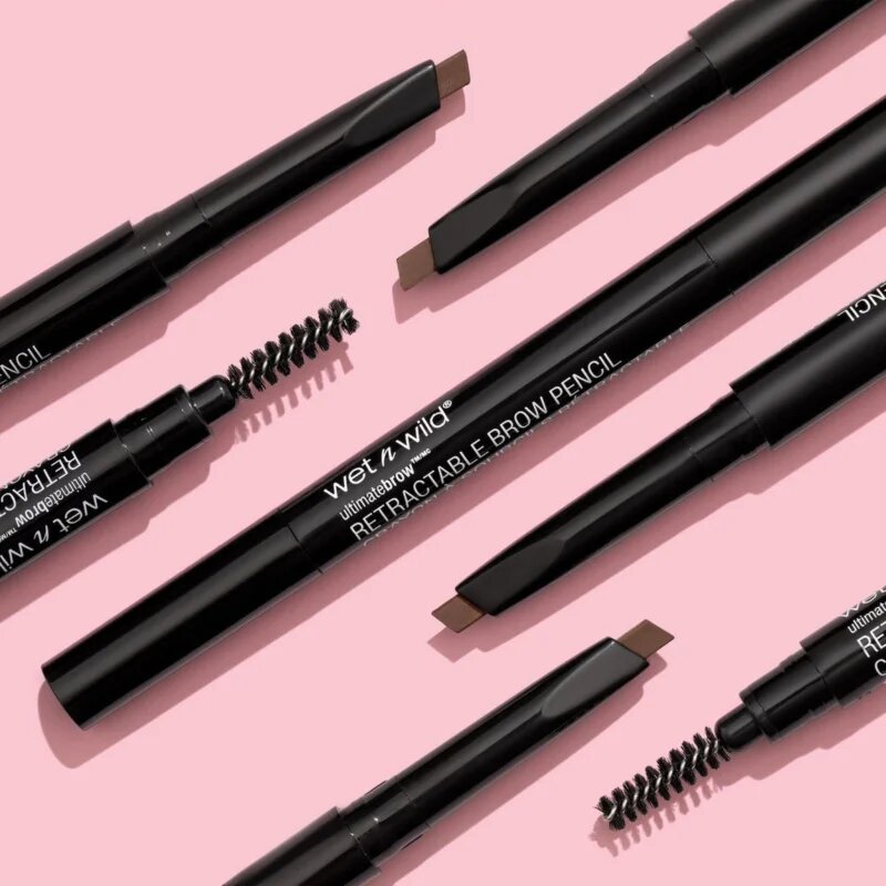 Wet n Wild Ultimate Brow oboustranná tužka na obočí s kartáčkem odstín Medium Brown 0.2 g