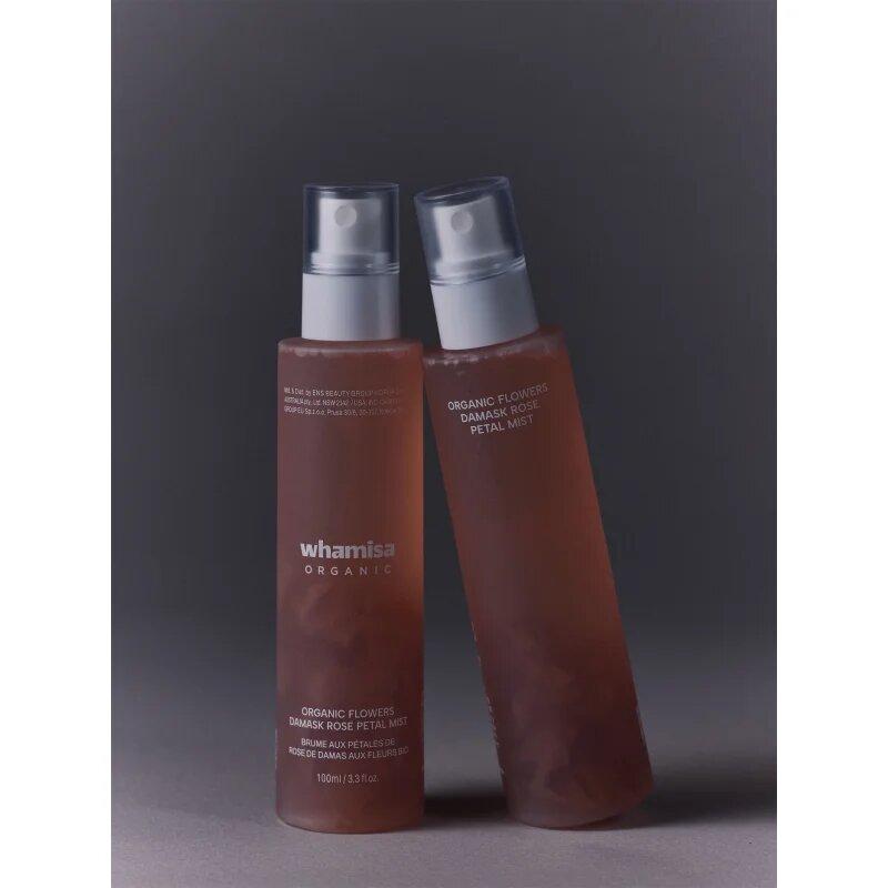 WHAMISA Organic Flowers Damask Rose Petal Mist hydratační mlha se zklidňujícím účinkem 100 ml