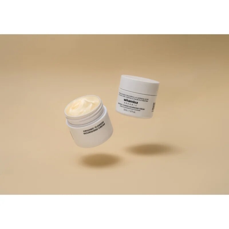 WHAMISA Organic Flowers Nourishing Cream výživný pleťový krém s liftingovým a zpěvňujícím účinkem 50 ml