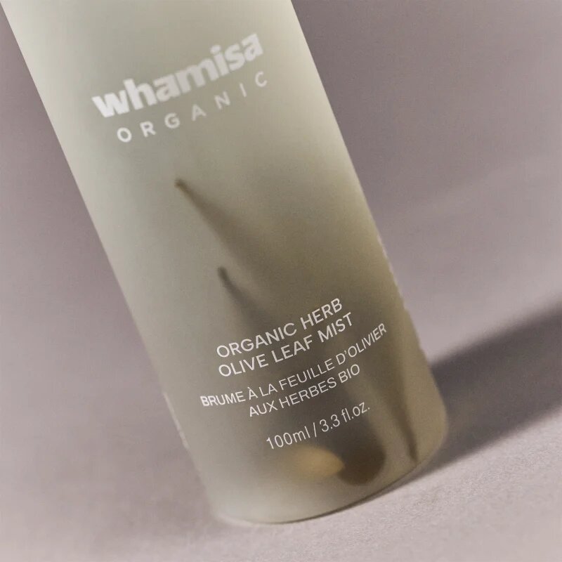 WHAMISA Organic Herb Olive Leaf Mist ultrajemná mlha pro zklidnění pleti 100 ml