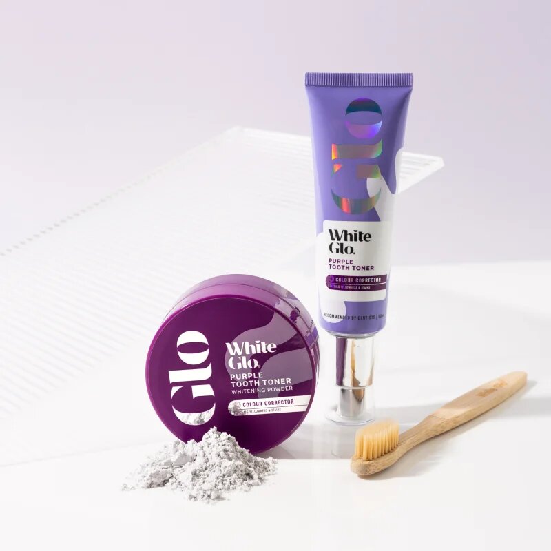 White Glo Purple Tooth Toner Powder bělicí zubní pudr 30 g