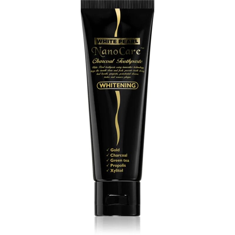 White Pearl NanoCare Whitening zubní pasta s nanočásticemi zlata a aktivního uhlí 100 g
