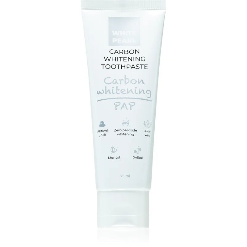 White Pearl PAP Carbon Whitening bělicí zubní pasta 75 ml