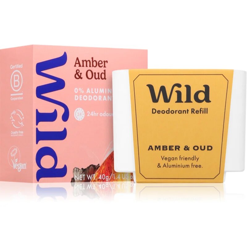 Wild Amber & Oud Refill tuhý deodorant – náhradní náplň 40 g