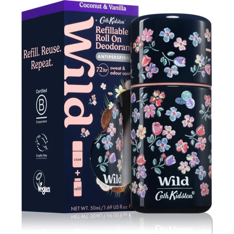 Wild Coconut & Vanilla Marble Ditsy Case antiperspirant roll-on s pouzdrem 50 ml