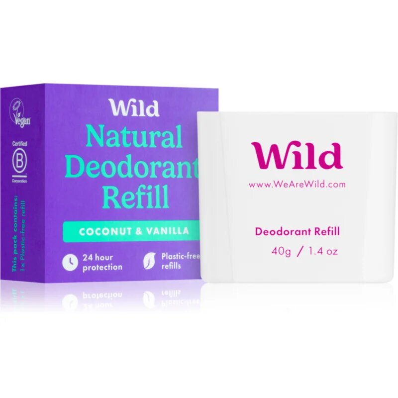 Wild Coconut & Vanilla tuhý deodorant – náhradní náplň 40 g