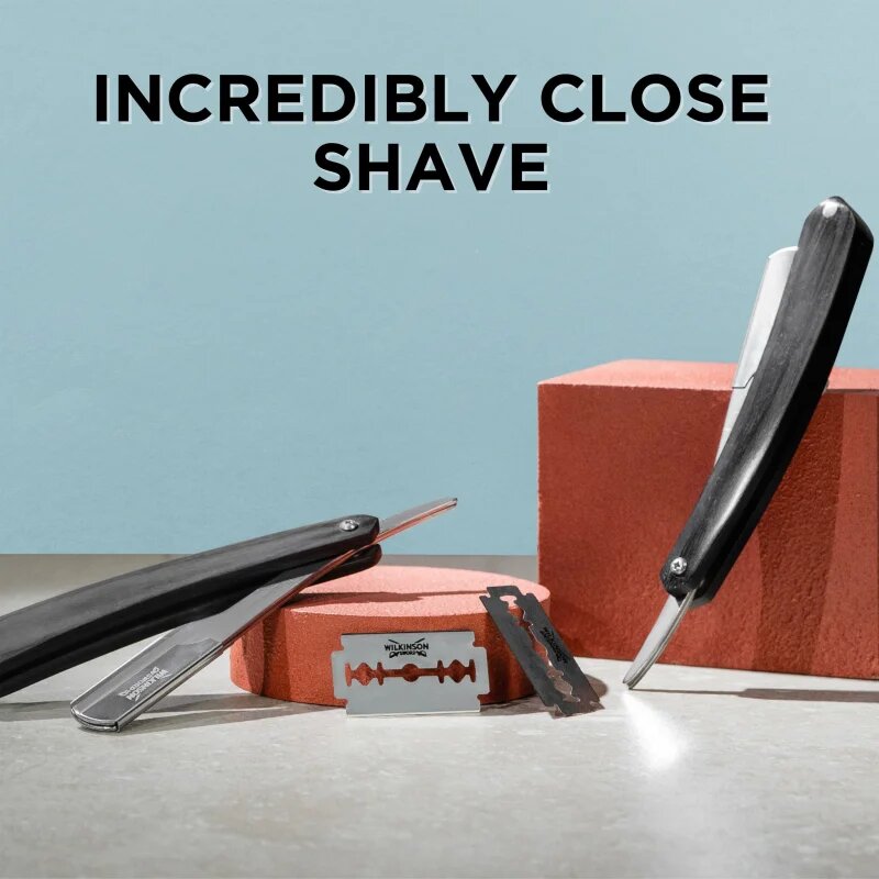 Wilkinson Sword Barber's Style Straight Edge klasická holicí břitva + náhradní břity