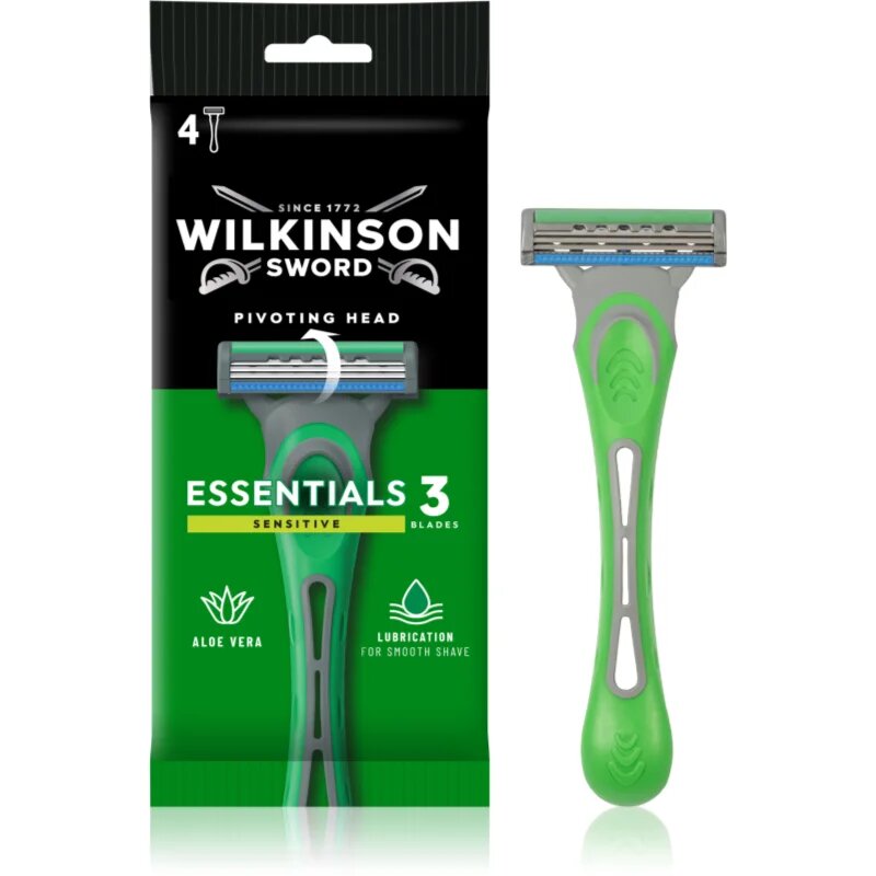 Wilkinson Sword Essentials 3 Sensitive jednorázová holítka 4 ks