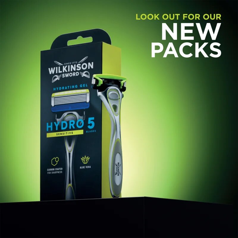 Wilkinson Sword Hydro5 Sensitive holicí strojek + náhradní hlavice 4 ks