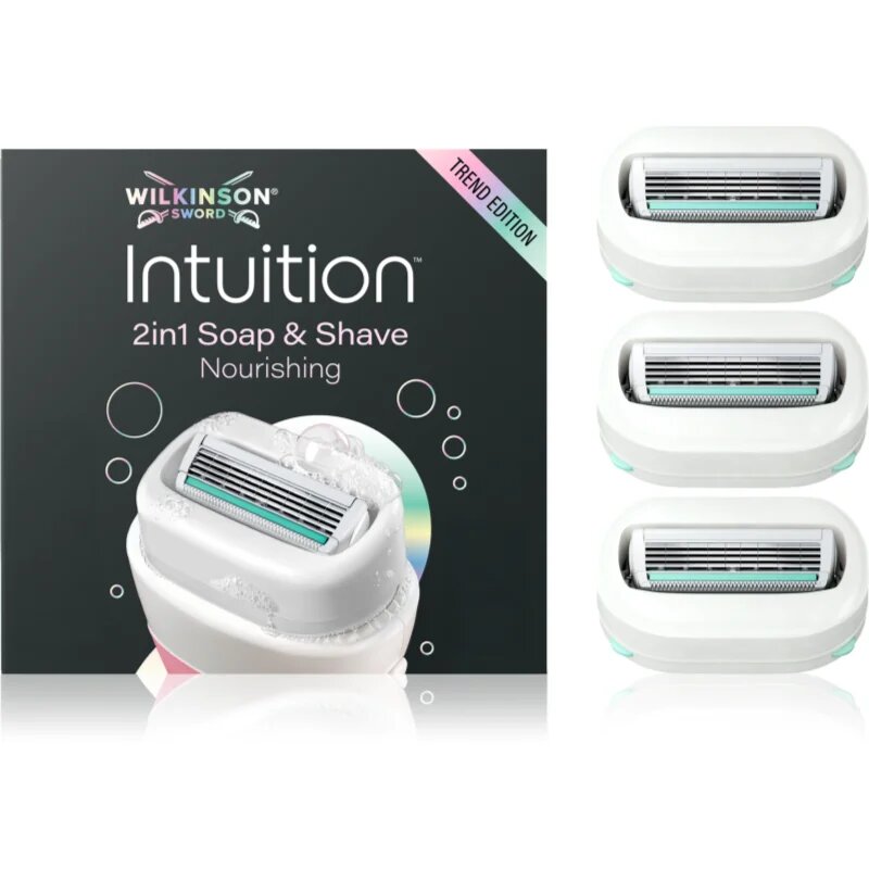 Wilkinson Sword Intuition 2in1 Soap & Shave Nourishing náhradní břity 3 ks