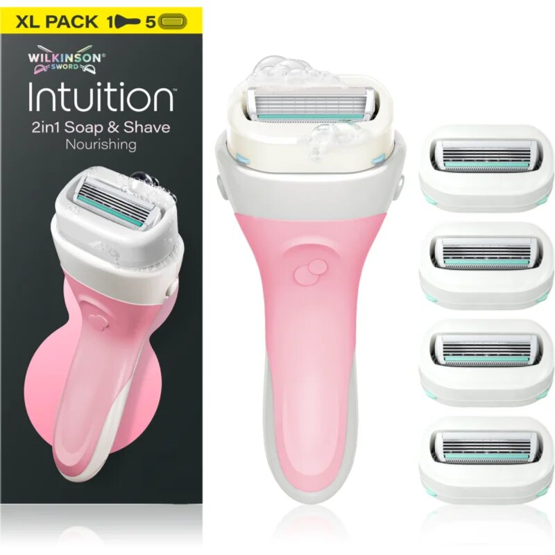 Wilkinson Sword Intuition 2in1 Ultra Moisture Razor holicí strojek + náhradní hlavice 5 ks