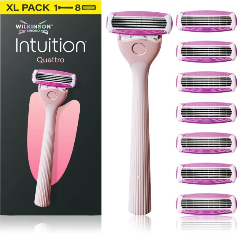 Wilkinson Sword Intuition Quattro holicí strojek + náhradní břity 8 ks