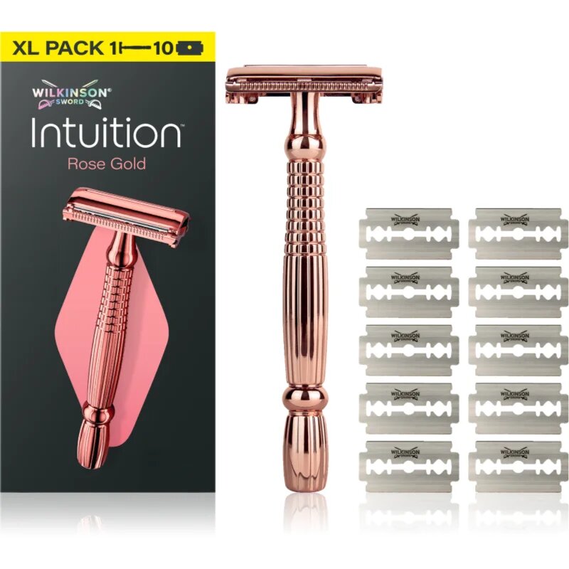 Wilkinson Sword Intuition Rose Gold holicí strojek + náhradní břity 9 ks
