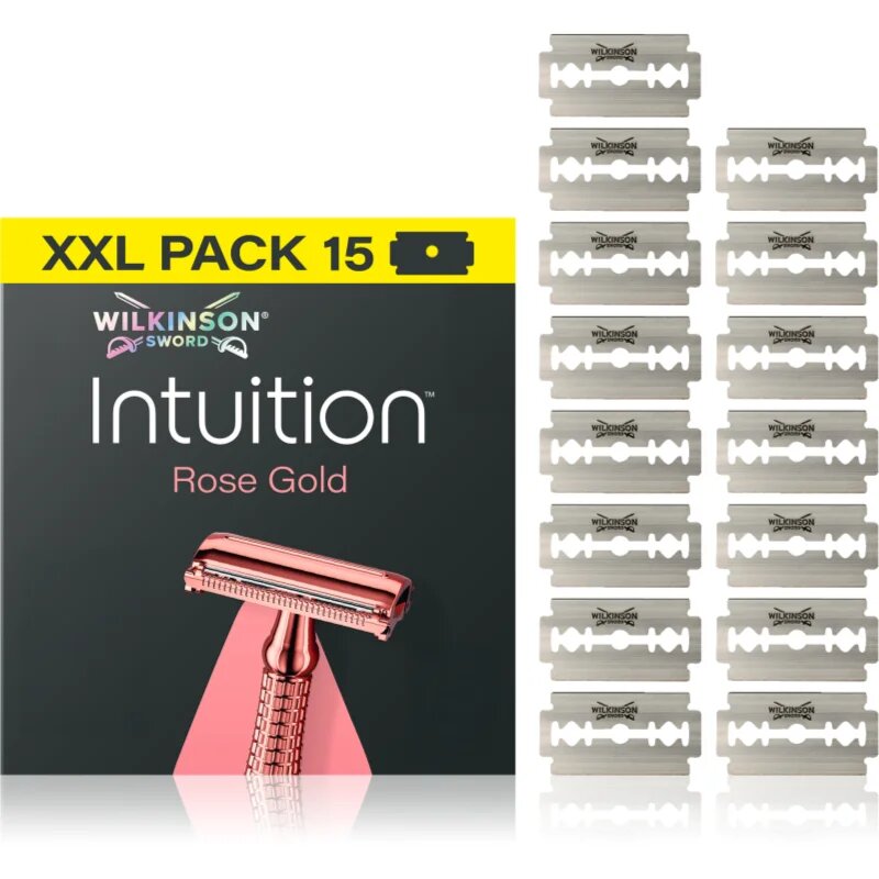 Wilkinson Sword Intuition Rose Gold náhradní žiletky 15 ks
