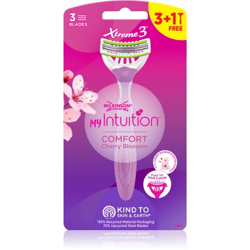 Wilkinson Sword My Intuition Xtreme 3 jednorázová holítka Comfort Cherry Blossom 4 ks