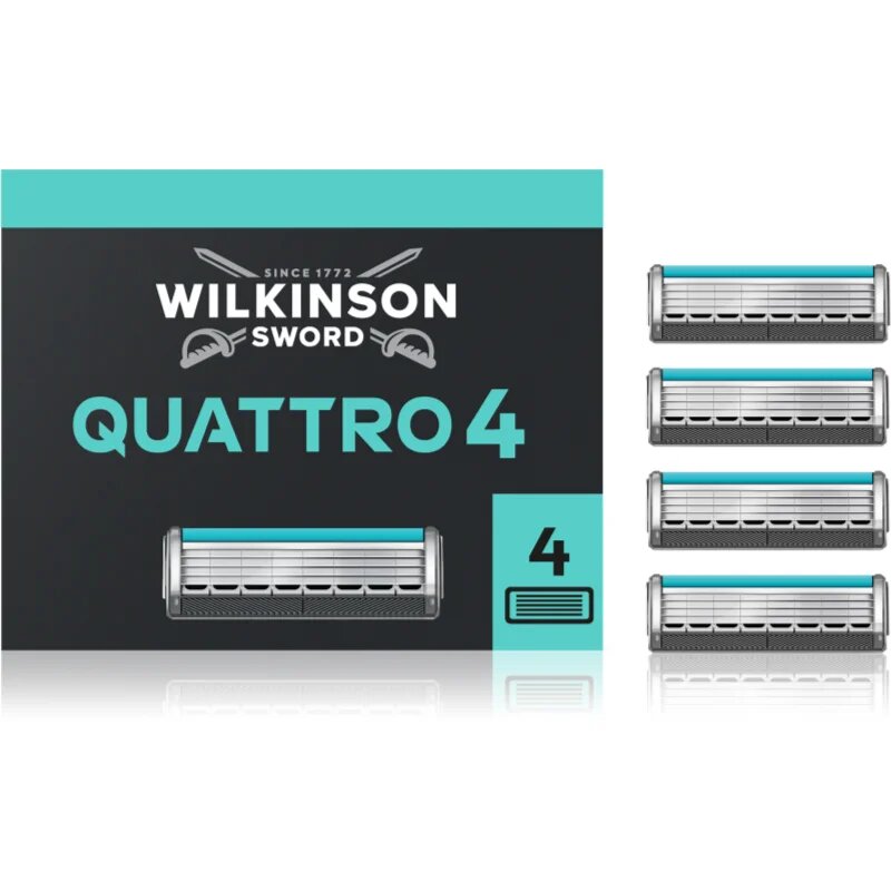 Wilkinson Sword Quattro Essential 4 Titanium Sensitive náhradní břity 4 ks