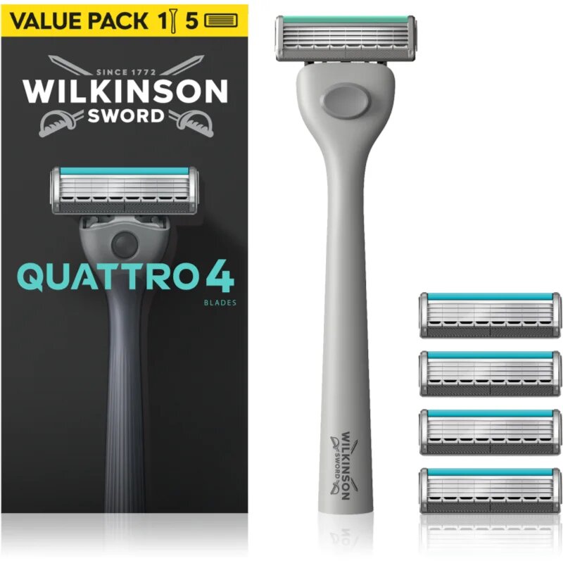 Wilkinson Sword Quattro holicí strojek + náhradní břity