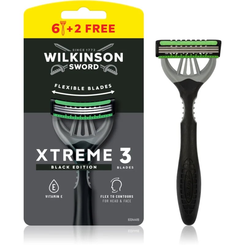 Wilkinson Sword Xtreme 3 Black Edition jednorázová holítka pro muže 8 ks