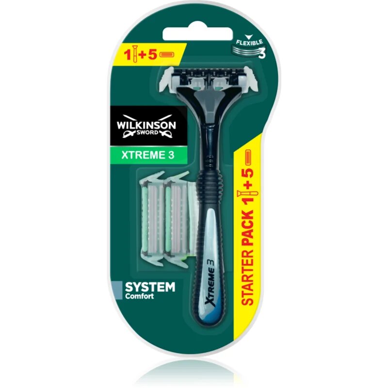 Wilkinson Sword Xtreme 3 Hybrid holicí strojek + náhradní hlavice 5 ks