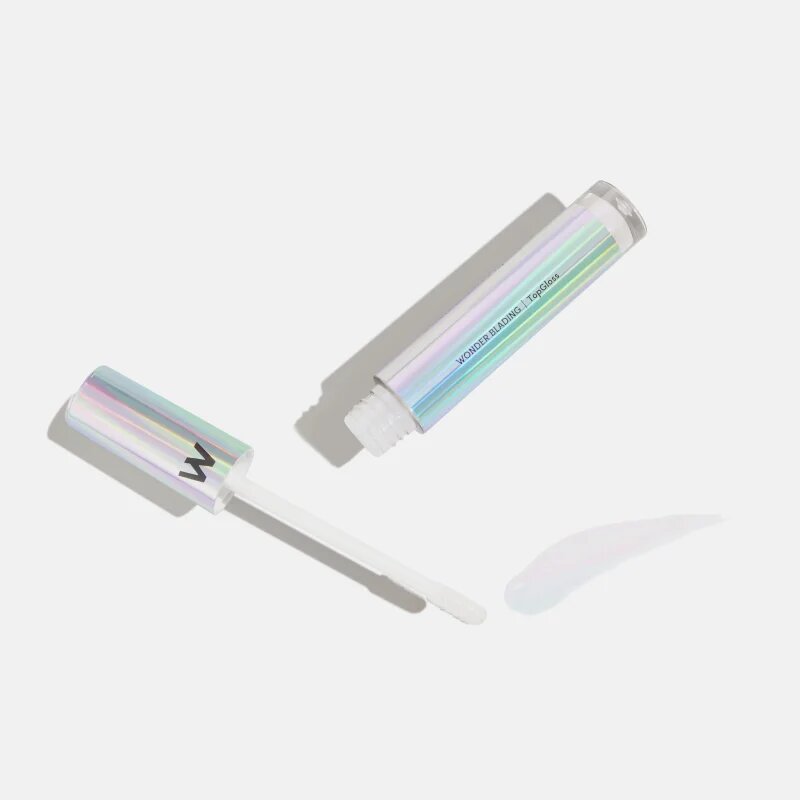 WONDERSKIN Wonder Blading Top Gloss lesk na rty se třpytkami odstín Holographic 4 ml
