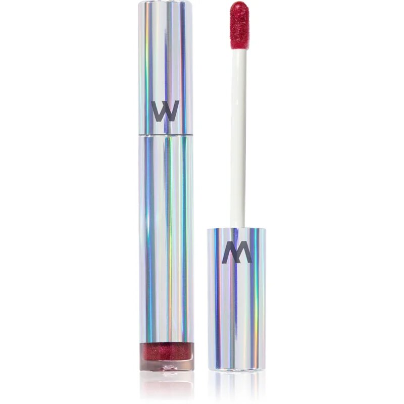 WONDERSKIN Wonder Blading Top Gloss lesk na rty se třpytkami odstín Red Glitter 4 ml