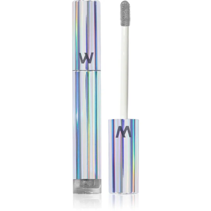 WONDERSKIN Wonder Blading Top Gloss lesk na rty se třpytkami odstín Silver Glitter 4 ml