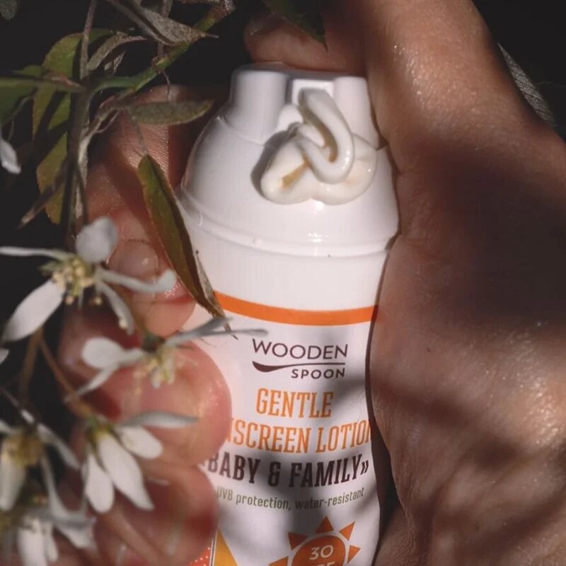 WoodenSpoon Baby & Family ochranné opalovací mléko SPF 30 50 ml