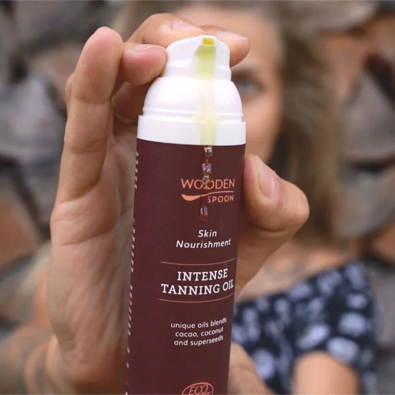 WoodenSpoon Skin Nourishment pečující tělový olej pro intenzivní opálení 100 ml