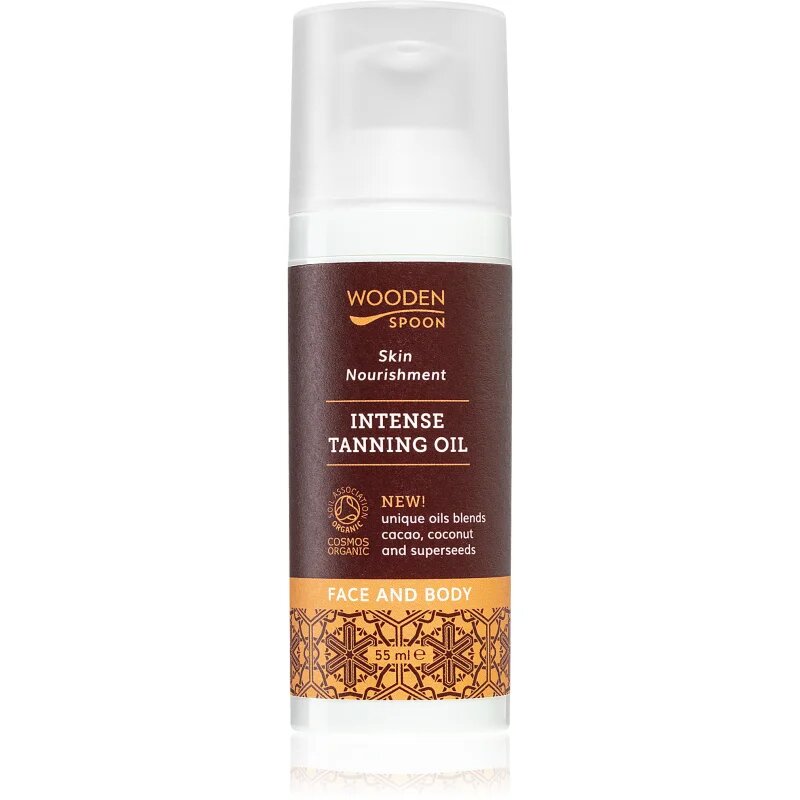 WoodenSpoon Skin Nourishment pečující tělový olej pro intenzivní opálení 50 ml