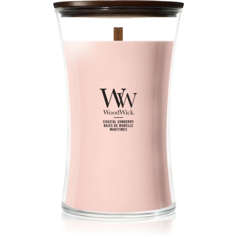 Woodwick Coastal Sunberry vonná svíčka s dřevěným knotem 610 g