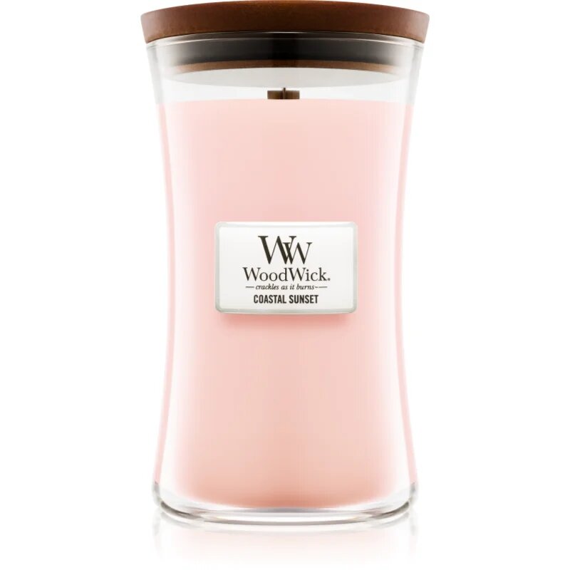 Woodwick Coastal Sunset vonná svíčka s dřevěným knotem 609.5 g