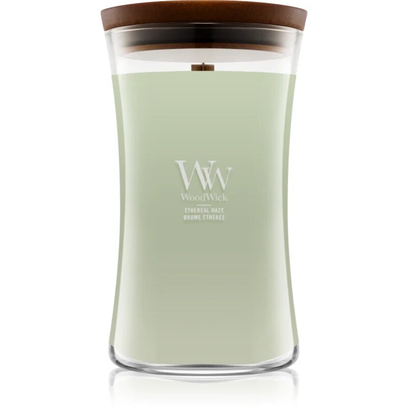 Woodwick Ethereal Haze vonná svíčka s dřevěným knotem 610 g