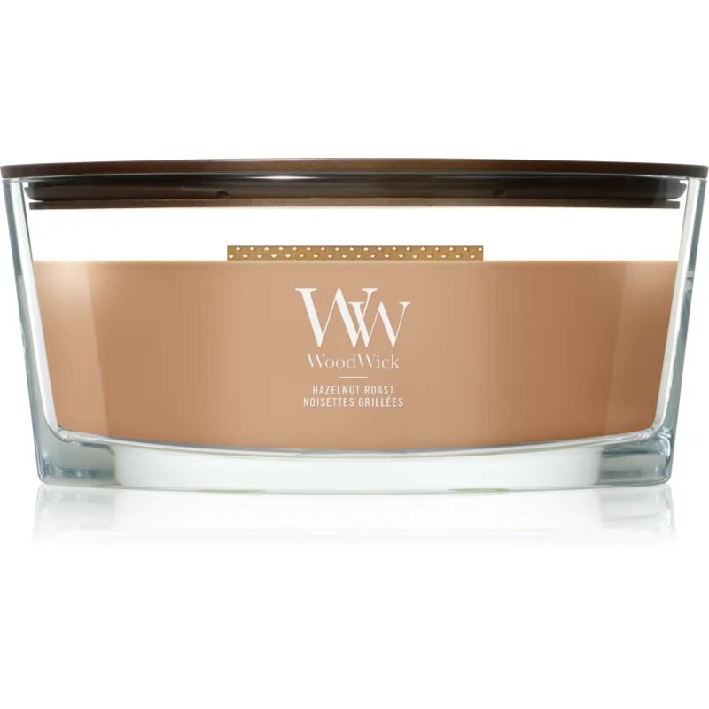 Woodwick Hazelnut Roast vonná svíčka s dřevěným knotem 453.6 g