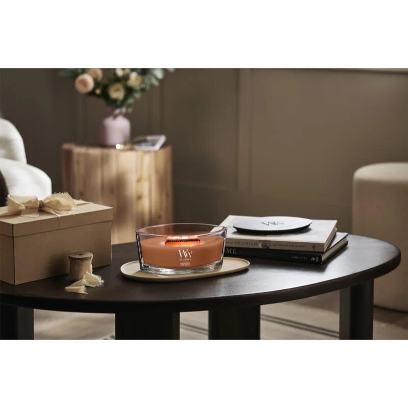 Woodwick Radiant Amber vonná svíčka s dřevěným knotem 453.6 g