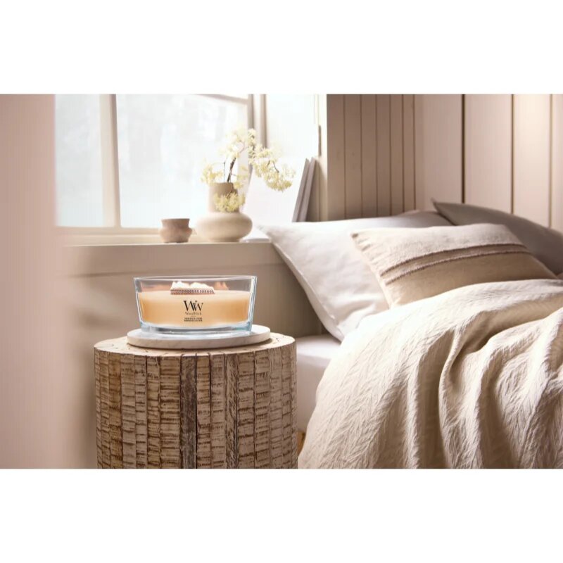 Woodwick Tangerine & Citron vonná svíčka s dřevěným knotem 453.6 g