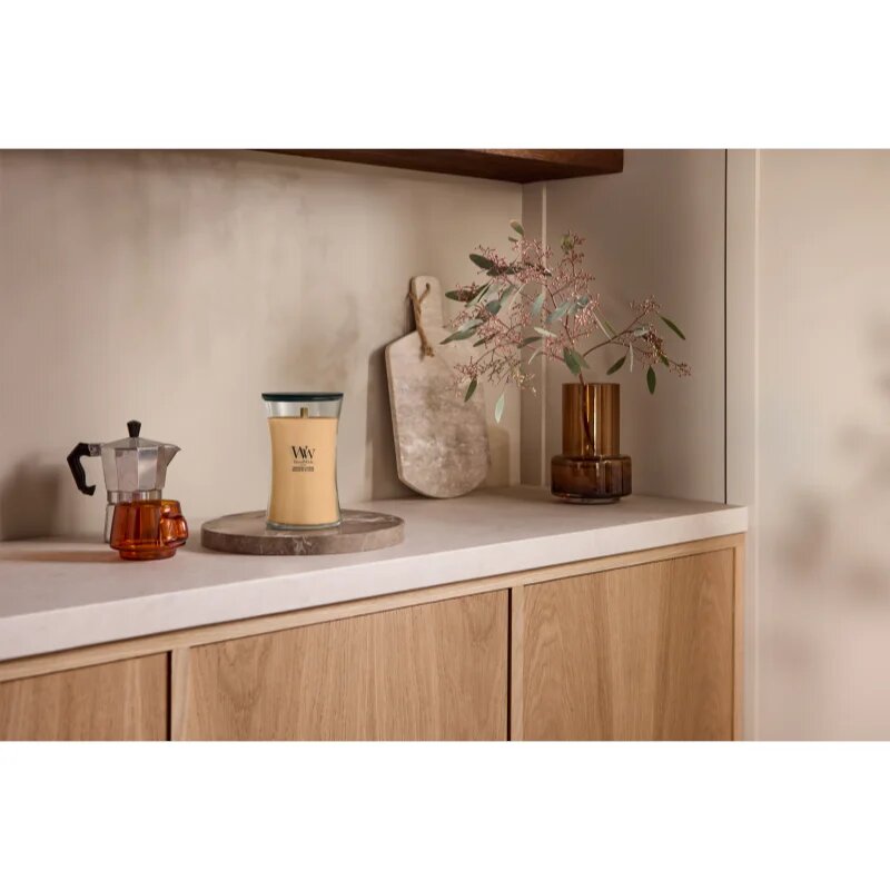 Woodwick Tangerine & Citron vonná svíčka s dřevěným knotem 610 g
