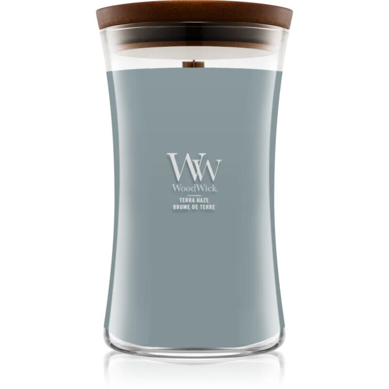 Woodwick Terra Haze vonná svíčka s dřevěným knotem 610 g