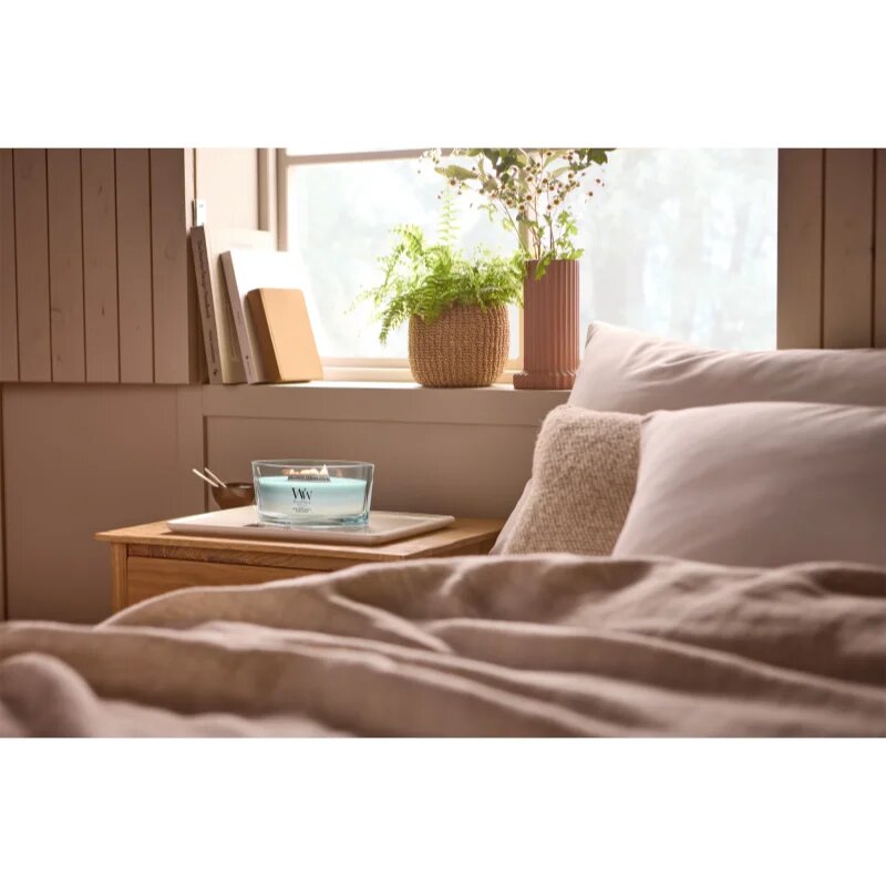 Woodwick Trilogy Driftwood Shores vonná svíčka s dřevěným knotem 453.6 g