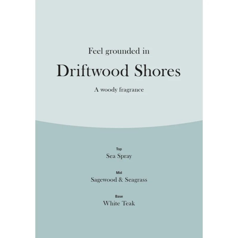 Woodwick Trilogy Driftwood Shores vonná svíčka s dřevěným knotem 610 g