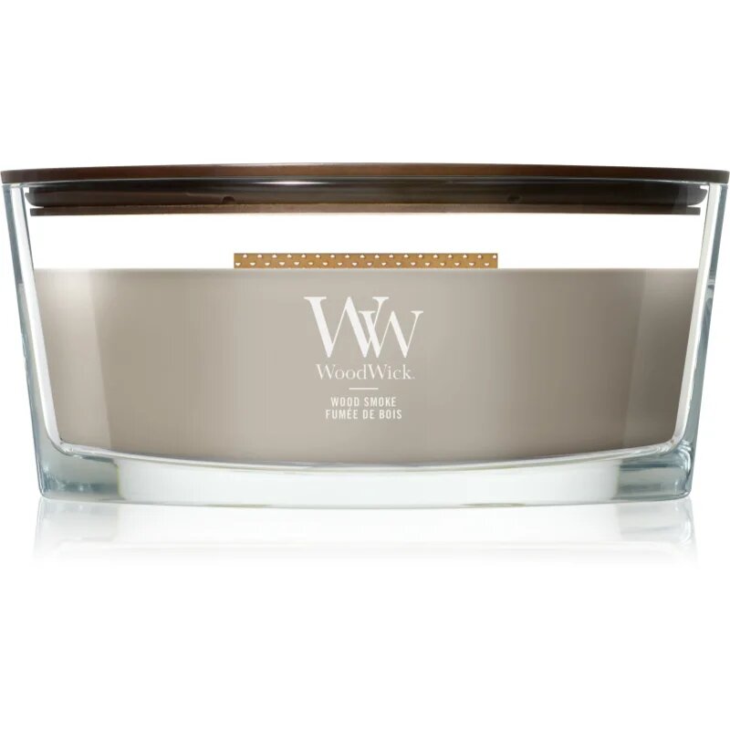 Woodwick Wood Smoke vonná svíčka s dřevěným knotem 453.6 g