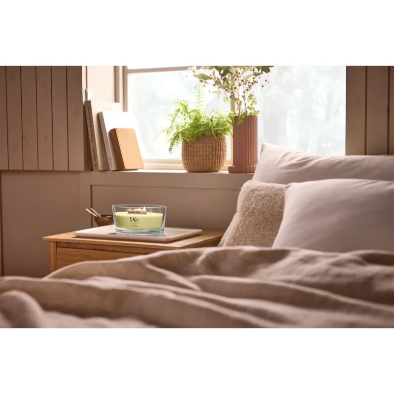 Woodwick Yuzu & Vetiver vonná svíčka s dřevěným knotem 453.6 g