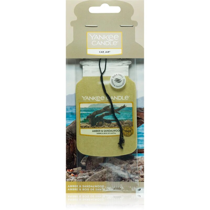 Yankee Candle Amber & Sandalwood vonná visačka 1 ks