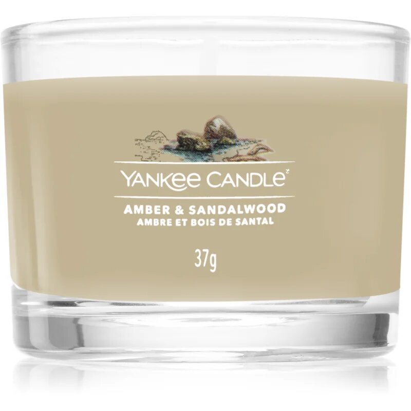 Yankee Candle Amber & Sandalwood votivní svíčka 37 g