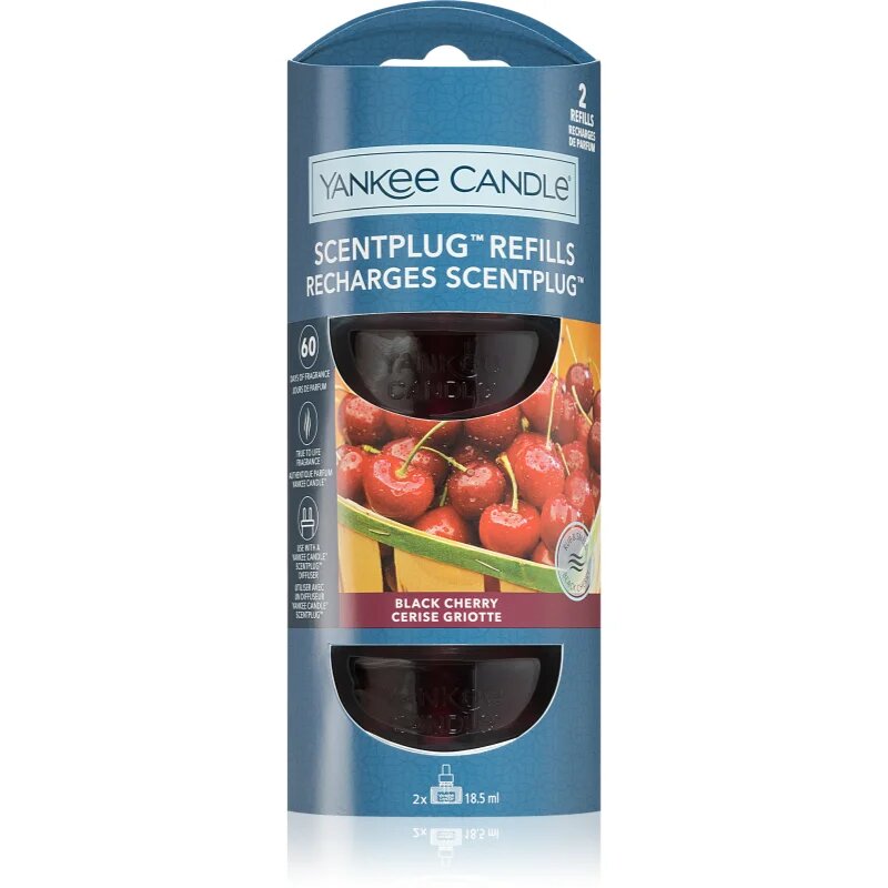 Yankee Candle Black Cherry náplň do elektrického difuzéru 2x18.5 ml