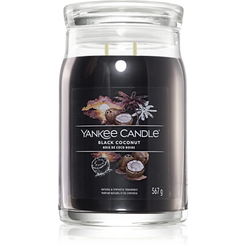 Yankee Candle Black Coconut vonná svíčka Signature 567 g