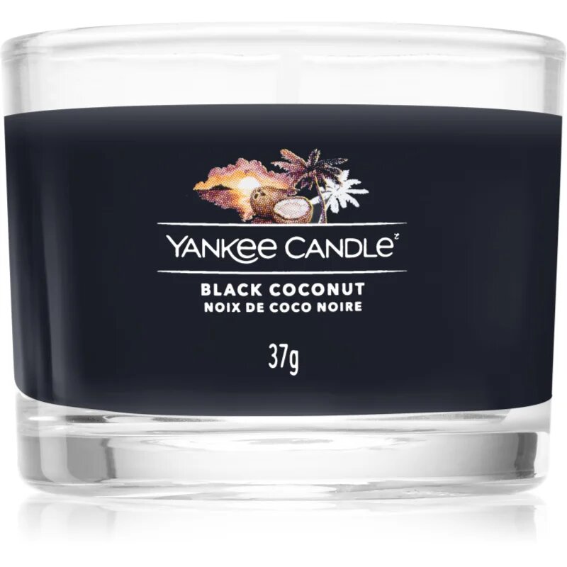 Yankee Candle Black Coconut votivní svíčka Signature 37 g