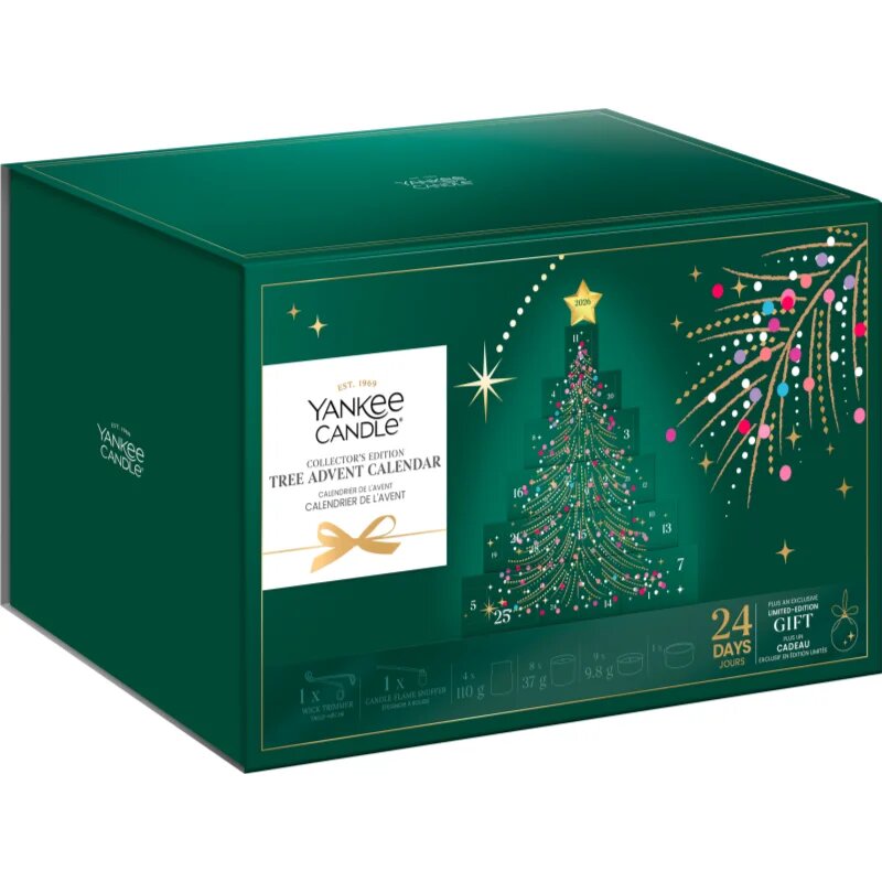 Yankee Candle Christmas Collection 2026 Collector's Edition Tree Advent Calendar adventní kalendář sběratelská edice